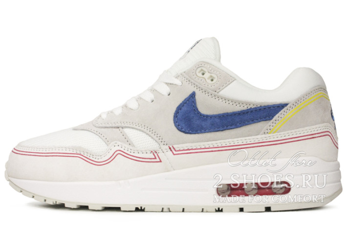 Кроссовки Nike Air Max 1 Pompidou Center Day AV3735-002 белые