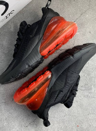 Кроссовки Nike Air Max 270 Black Hot Punch живое фото 1