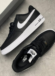 Кроссовки Nike Air Force 1 Low LV8 NBA Pack Black живое фото 2