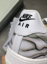 Кроссовки Nike Air Force 1 Low Skeleton Halloween White живое фото 4
