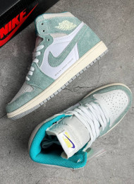 Кроссовки Nike Air Jordan 1 High Turbo Green живое фото 2