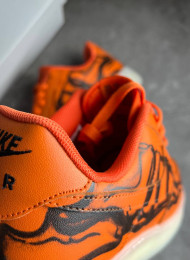 Кроссовки Nike Air Force 1 Low Orange Skeleton живое фото 4