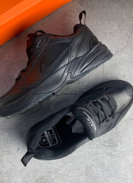 Кроссовки Nike Air Monarch 4 (IV) Triple Black живое фото 2