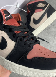 Кроссовки Nike Air Jordan 1 Mid Canyon Rust живое фото 2