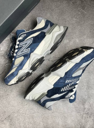 Кроссовки New Balance 9060 Natural Indigo Blue живое фото 1