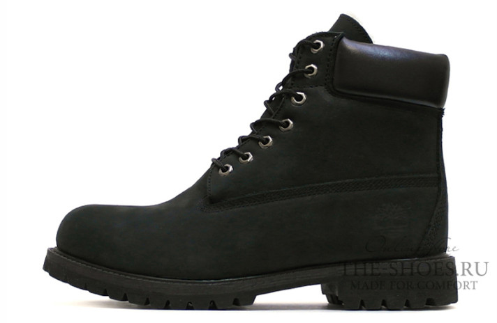 Ботинки Timberland 6-inch winter premium Panther Black  черные