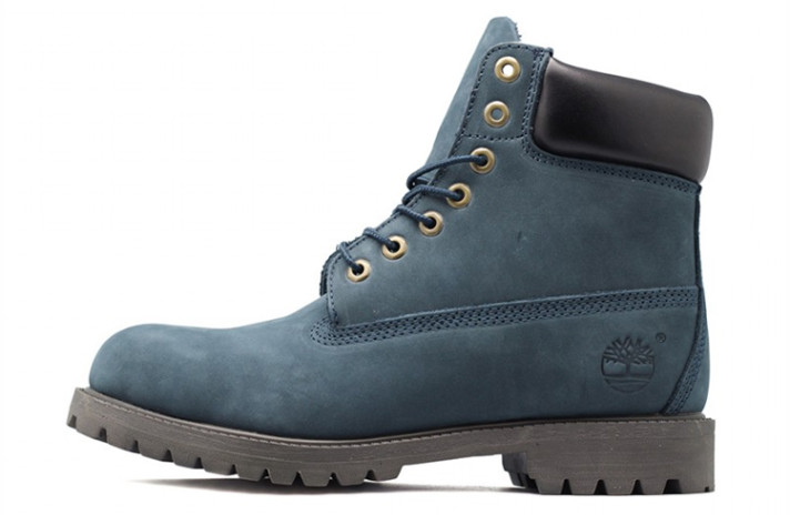 Ботинки Timberland 6-inch winter premium Blue Black  синие